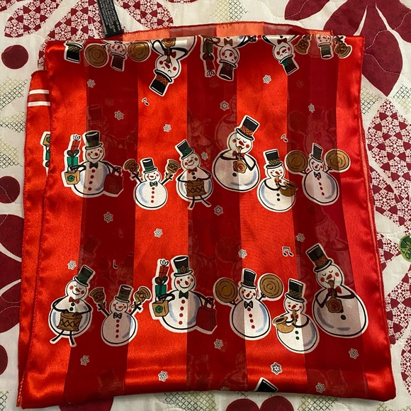 Snowman scarf - Picture 3 of 3